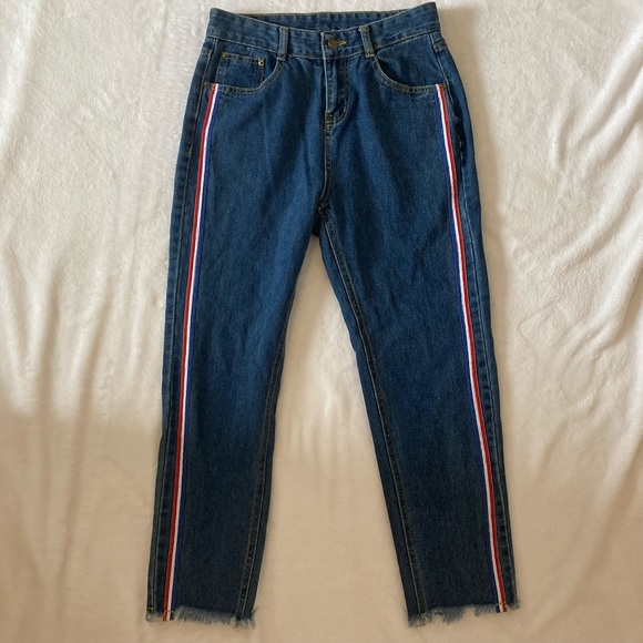 Jeans with stripe down side size 26 - Picture 1 of 12
